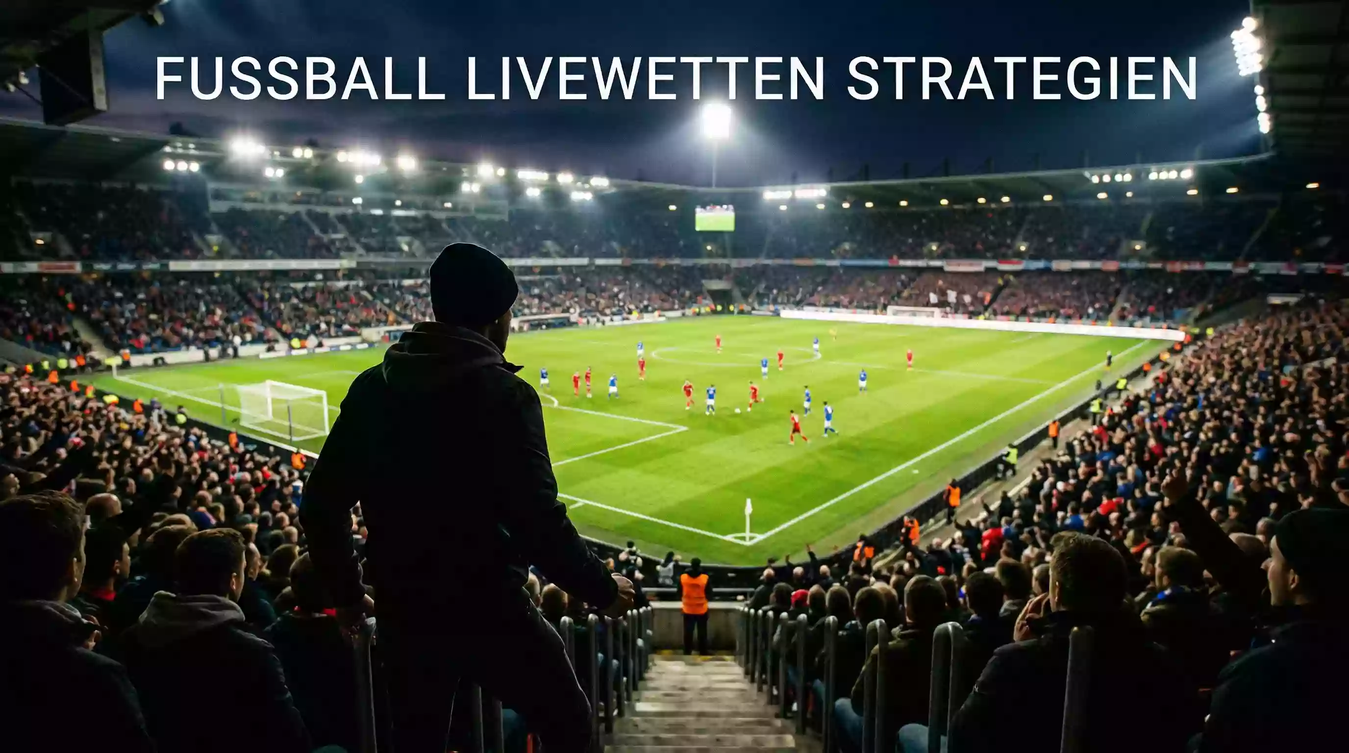 Fußball Livewetten – Fan verfolgt Spiel live im Stadion