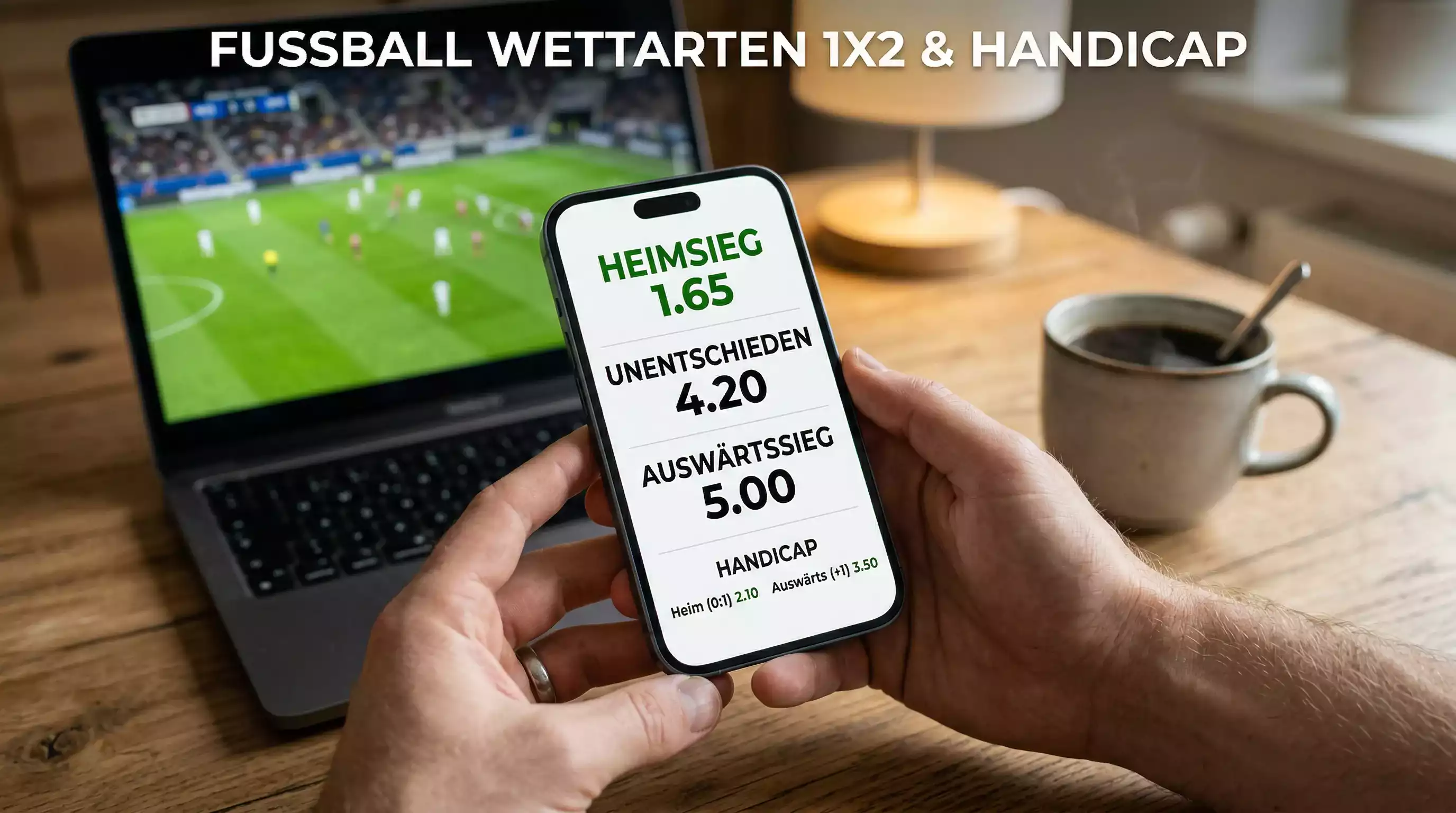 Verschiedene Fußball Wettarten – 1X2, Handicap und Über/Unter Darstellung